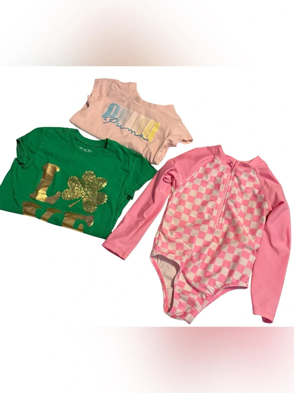 Girls 2T Puma Swimwear Graphic Tees Bundle 7 Pieces